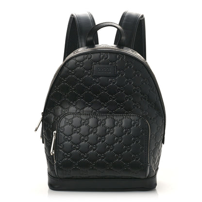 Gucci Guccissima Signature Small Day Backpack Black 1 of 9