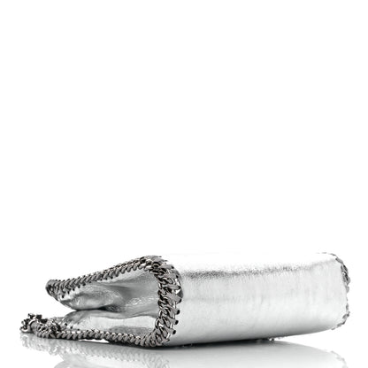 Stella McCartney Metallic Eco Alter Nappa Tiny Falabella Tote Silver 4 of 9