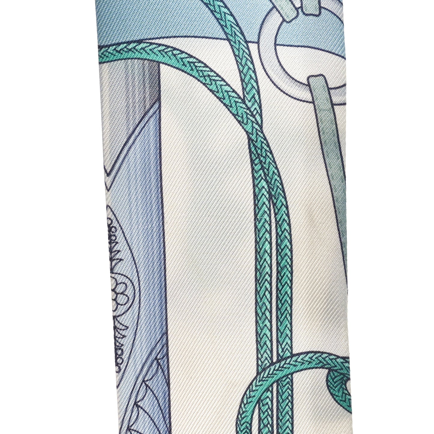 Silk Cliquetis Twilly Ciel White Menthol