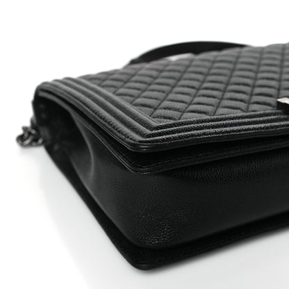 Chanel Caviar Quilted Large Boy Flap Black 8 of 9