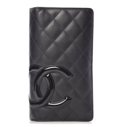 Chanel Calfskin Quilted Cambon Yen Wallet Black 1 of 13