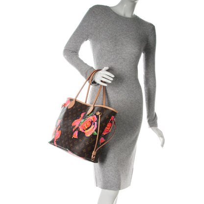 Louis Vuitton Monogram Roses Neverfull MM 2 of 7