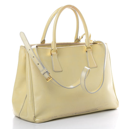 Prada Saffiano Vernice Medium Galleria Double Zip Tote 3 of 19
