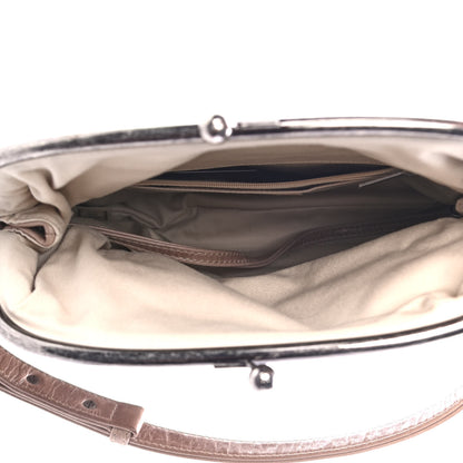 Chanel Glazed Calfskin Quilted Framed Shoulder Bag Beige 4 of 4