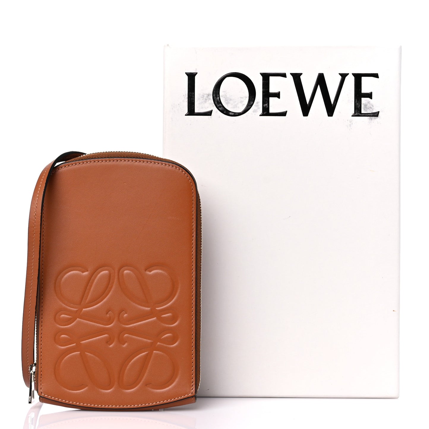 Soft Calfskin Anagram Pouch Tan