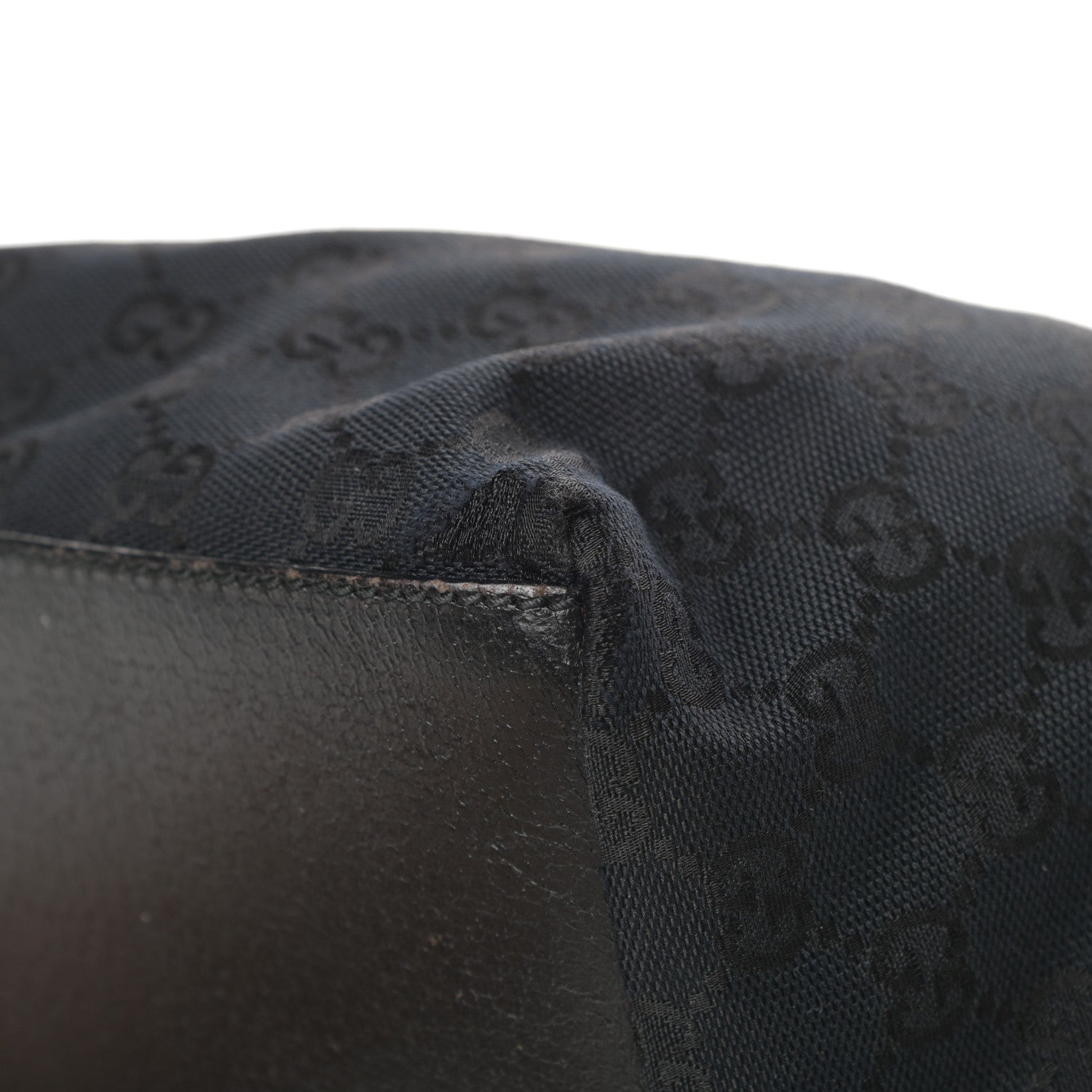 Gucci GG Monogram Small Web Handle Bucket Tote Black 10 of 13