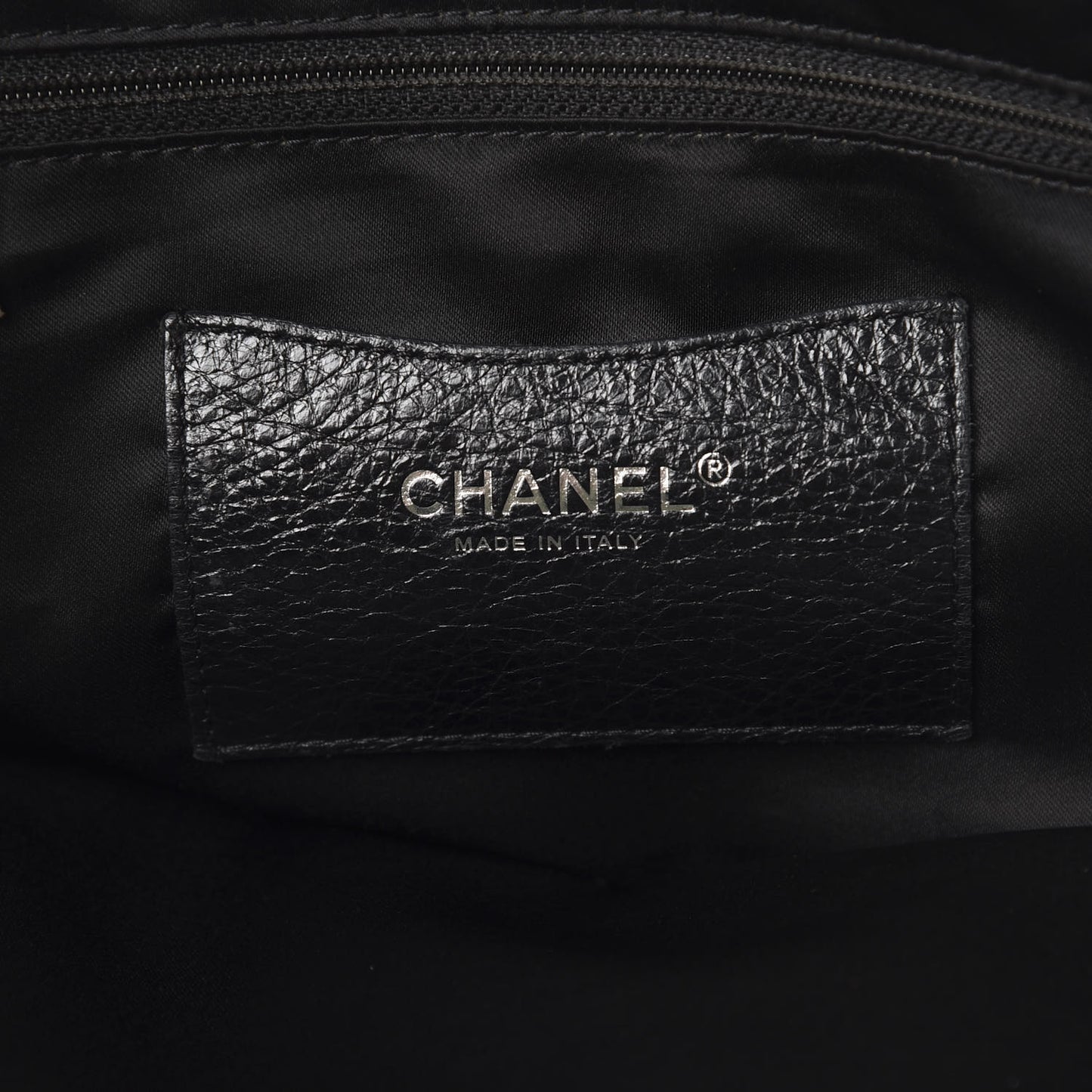 Glazed Calfskin Large On The Road Tote Black