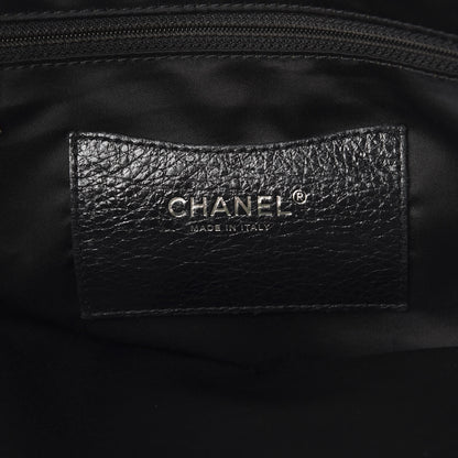 Chanel Glazed Calfskin Large On The Road Tote Black 7 of 17