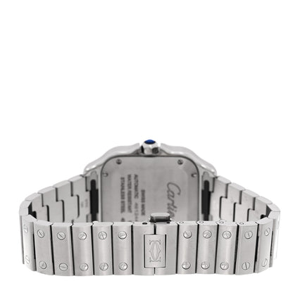 Cartier Stainless Steel 35mm Santos de Cartier Automatic Watch Blue 3 of 5
