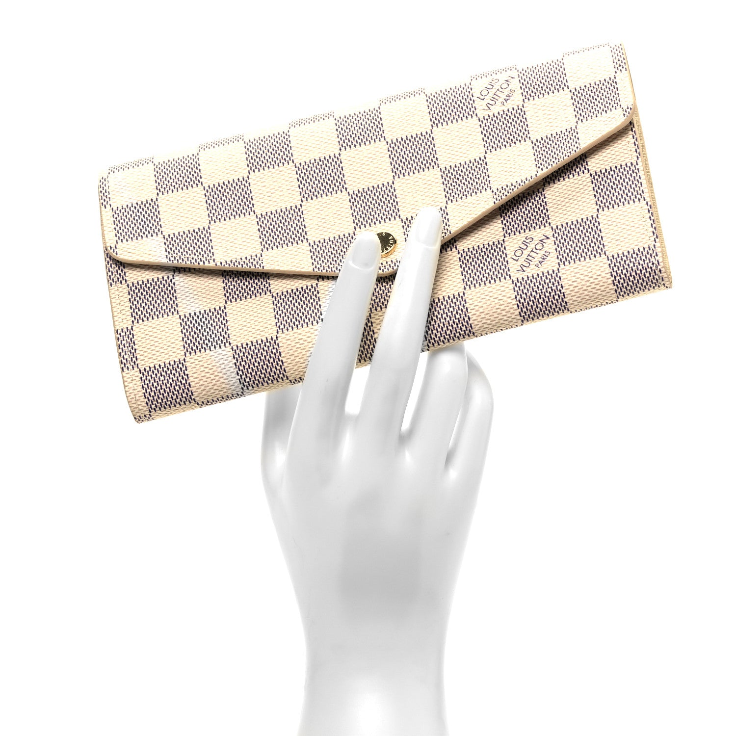 Louis Vuitton Damier Azur Sarah Wallet NM 2 of 8