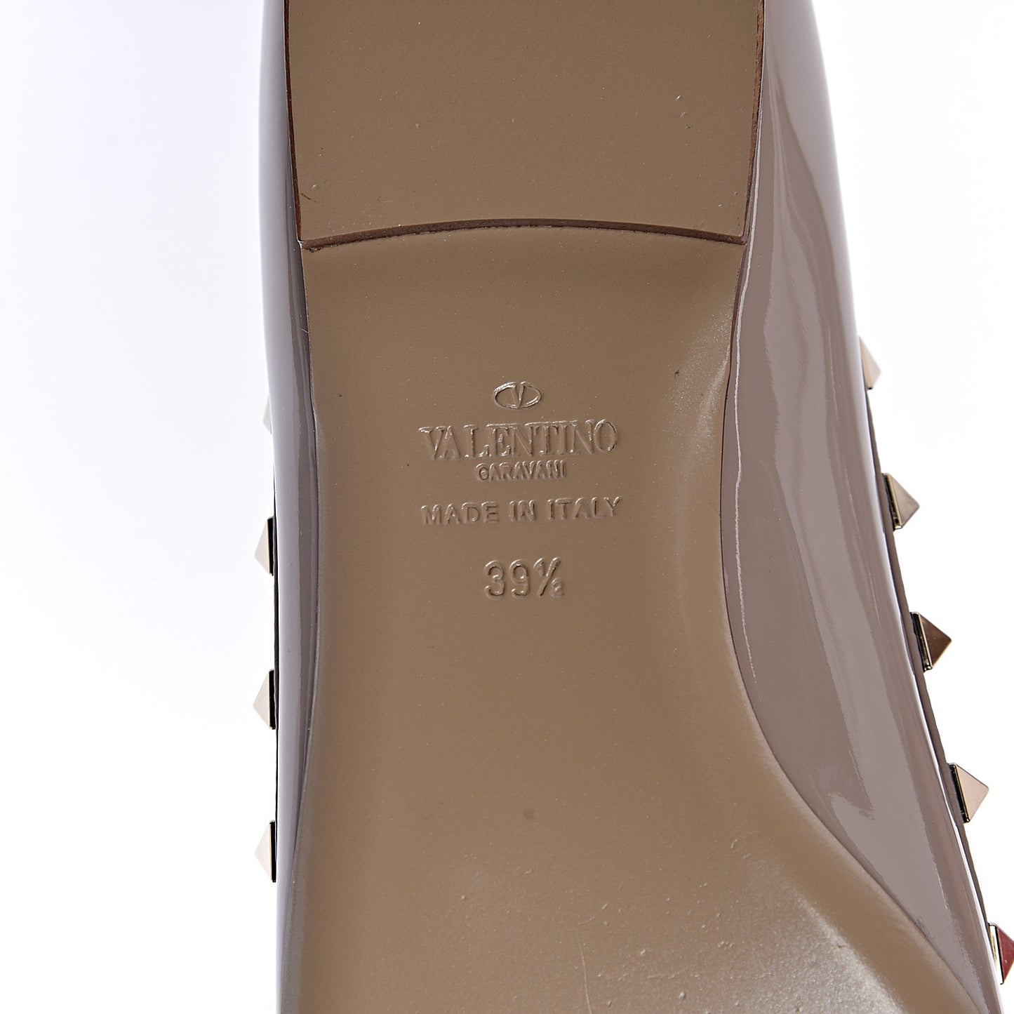 Patent Rockstud Ballerina Flats 39.5 Poudre