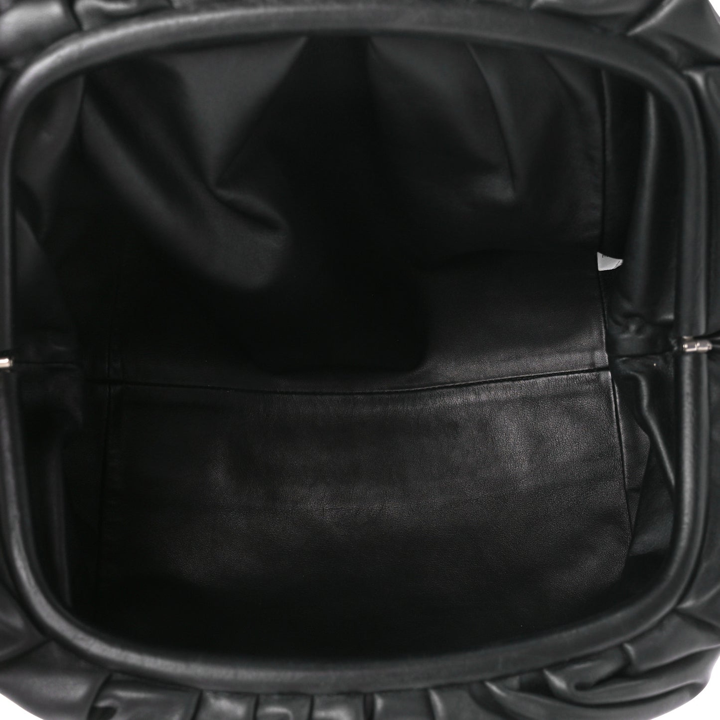 Smooth Butter Calf The Pouch Oversized Clutch Black