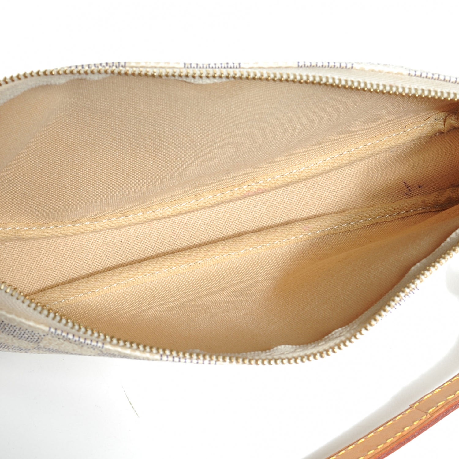 Louis Vuitton Damier Azur Pochette Accessories w Adjustable Shoulder Strap 6 of 9