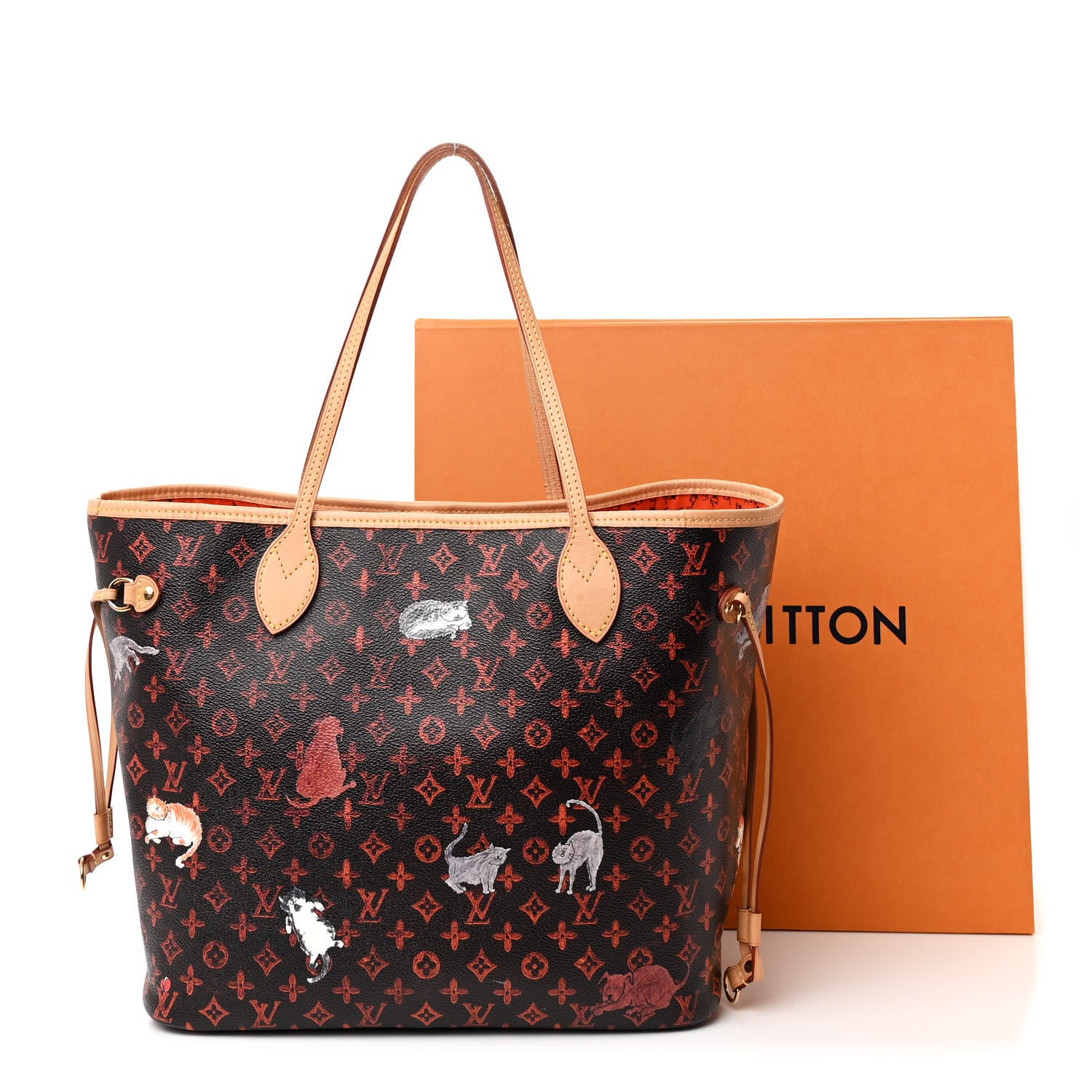 Louis Vuitton Catogram Neverfull MM Marron 12 of 12