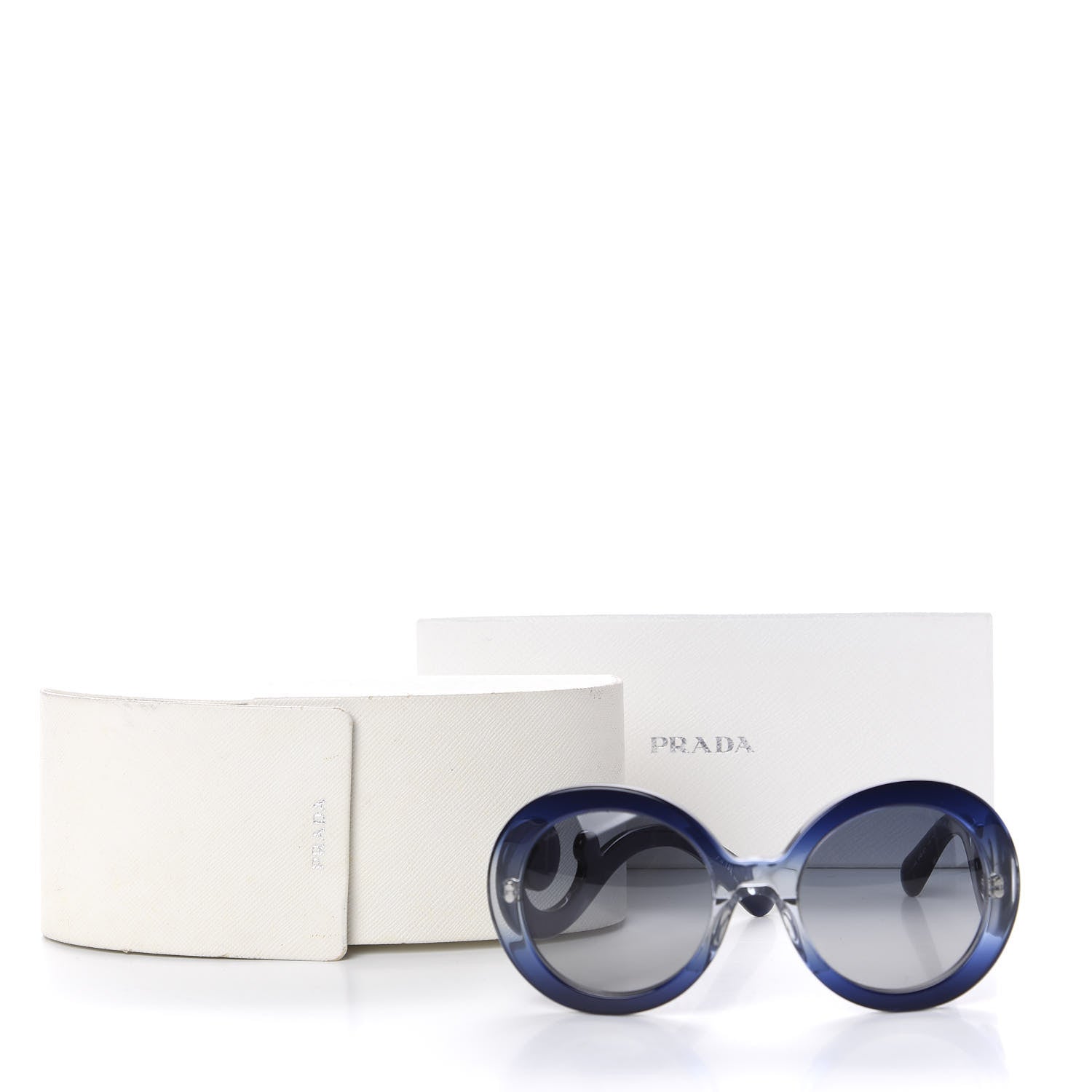 Prada Baroque Sunglasses SPR 27N Blue 7 of 7