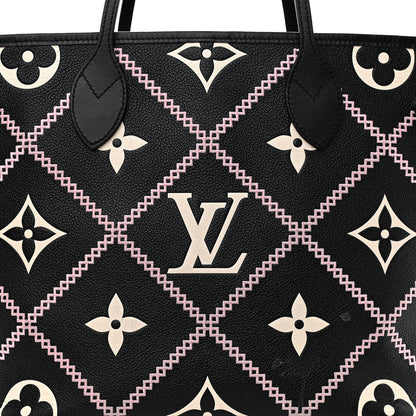 Louis Vuitton Empreinte Monogram Giant Broderies Neverfull MM Black 7 of 11
