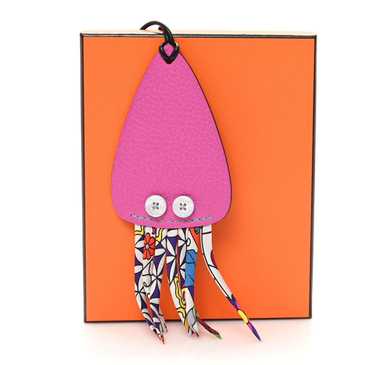 Togo Silk Petit H  Squid Bag Charm