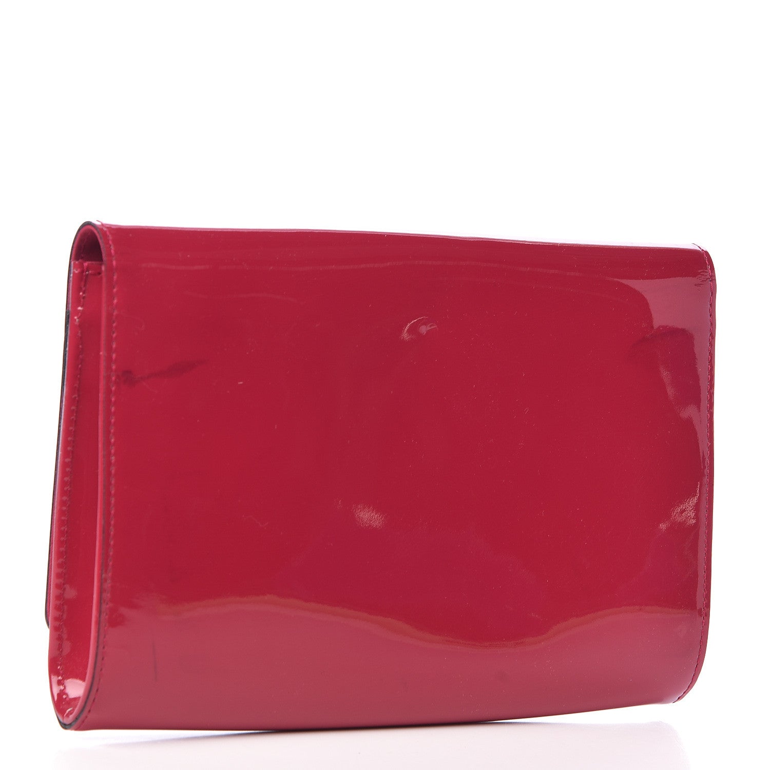 Louis Vuitton Patent Louise Clutch Rose Indien 3 of 9