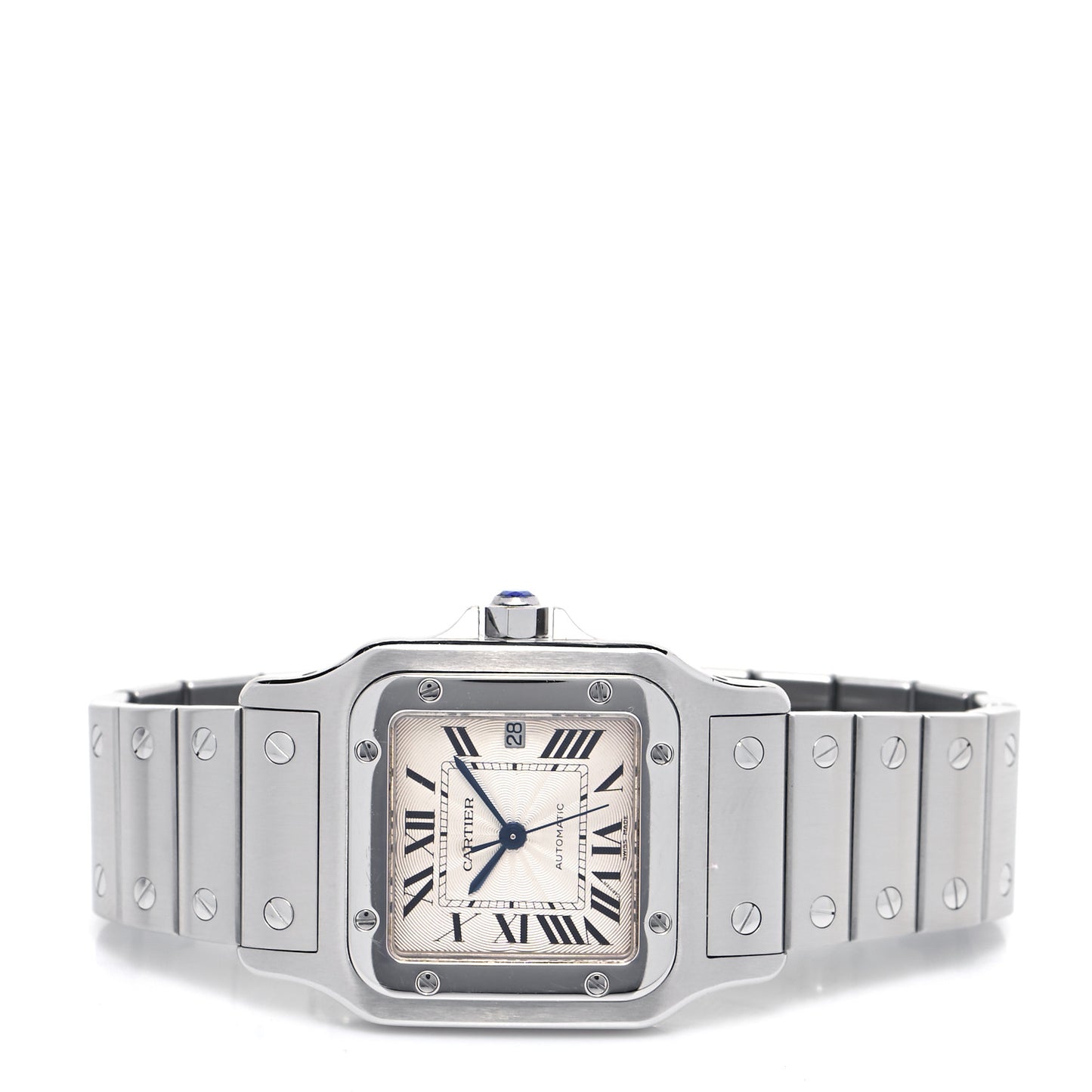 Stainless Steel 29mm Santos De Cartier Galbee Automatic Watch