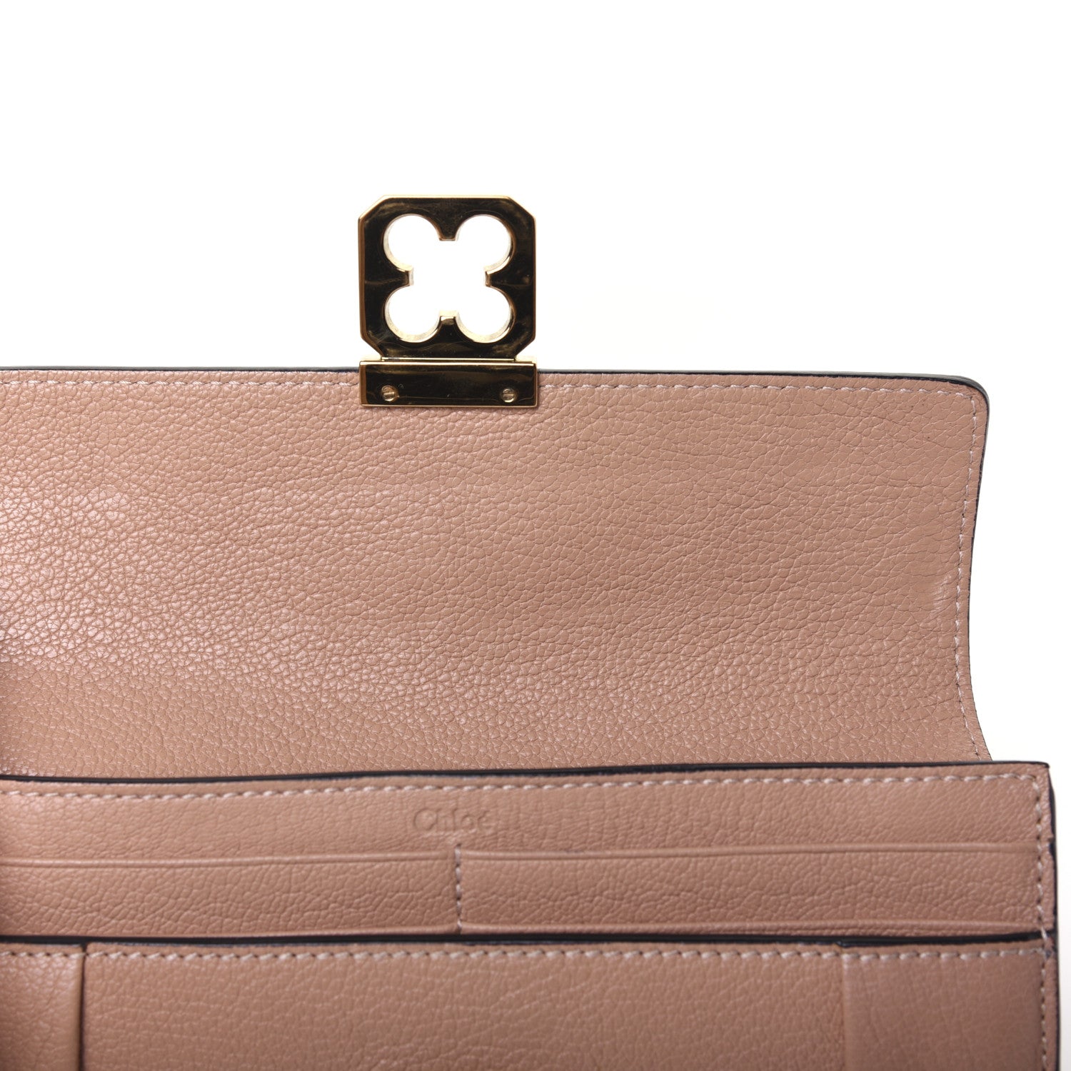 Chloe Goatskin Elsie Long Wallet Gingerbread 10 of 14