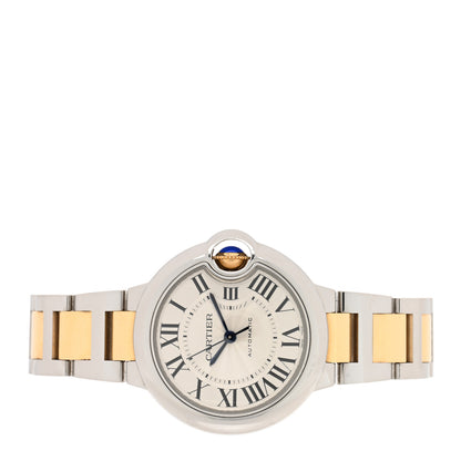 Cartier Stainless Steel 18K Yellow Gold 33mm Ballon Bleu De Cartier Automatic Watch 2 of 5