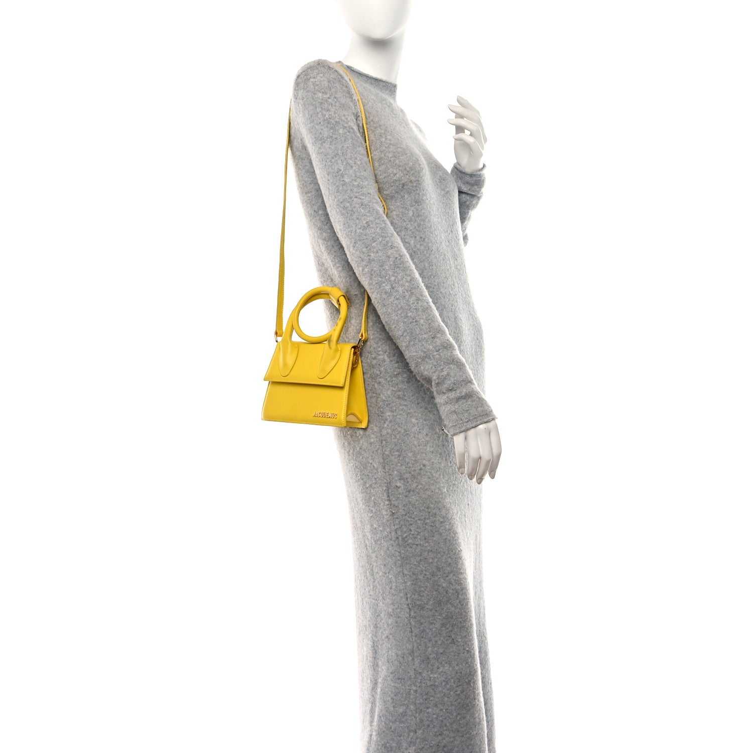 Jacquemus Smooth Calfskin Le Chiquito Noeud Yellow 2 of 11