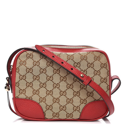 Gucci Monogram Mini Bree Messenger Bag Red 1 of 7