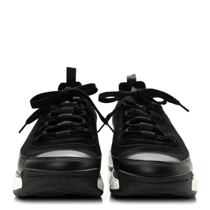 Chanel Velvet Calfskin Mixed Fibers CC Sneakers 41 Black 3 of 11