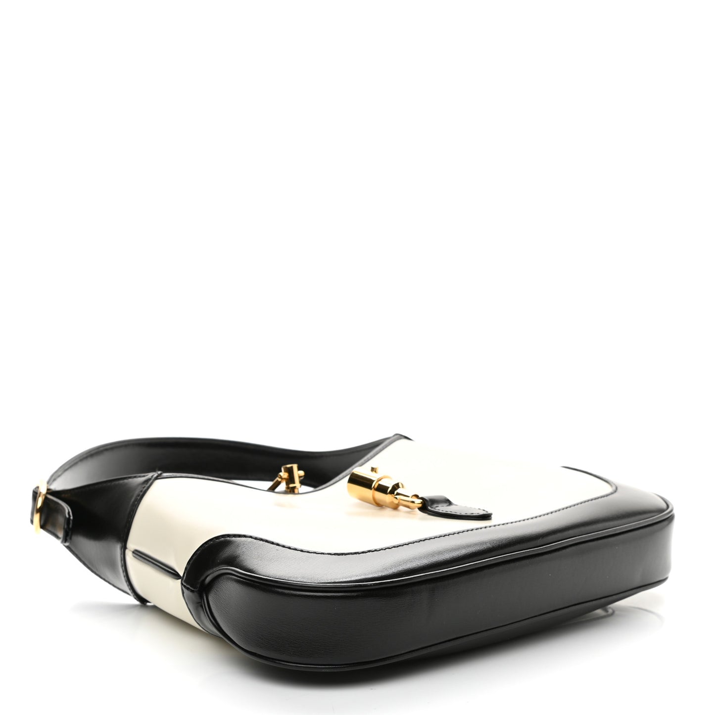Boarded Dyana Lux Calfskin Bi-Color Small Jackie 1961 Hobo Mystic White Black