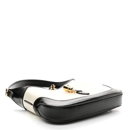 Gucci Boarded Dyana Lux Calfskin Bi-Color Small Jackie 1961 Hobo Mystic White Black 4 of 9