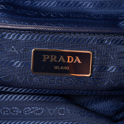 Prada Tessuto Nylon Saffiano Floral Print Tote Baltico Dis Primule 10 of 19