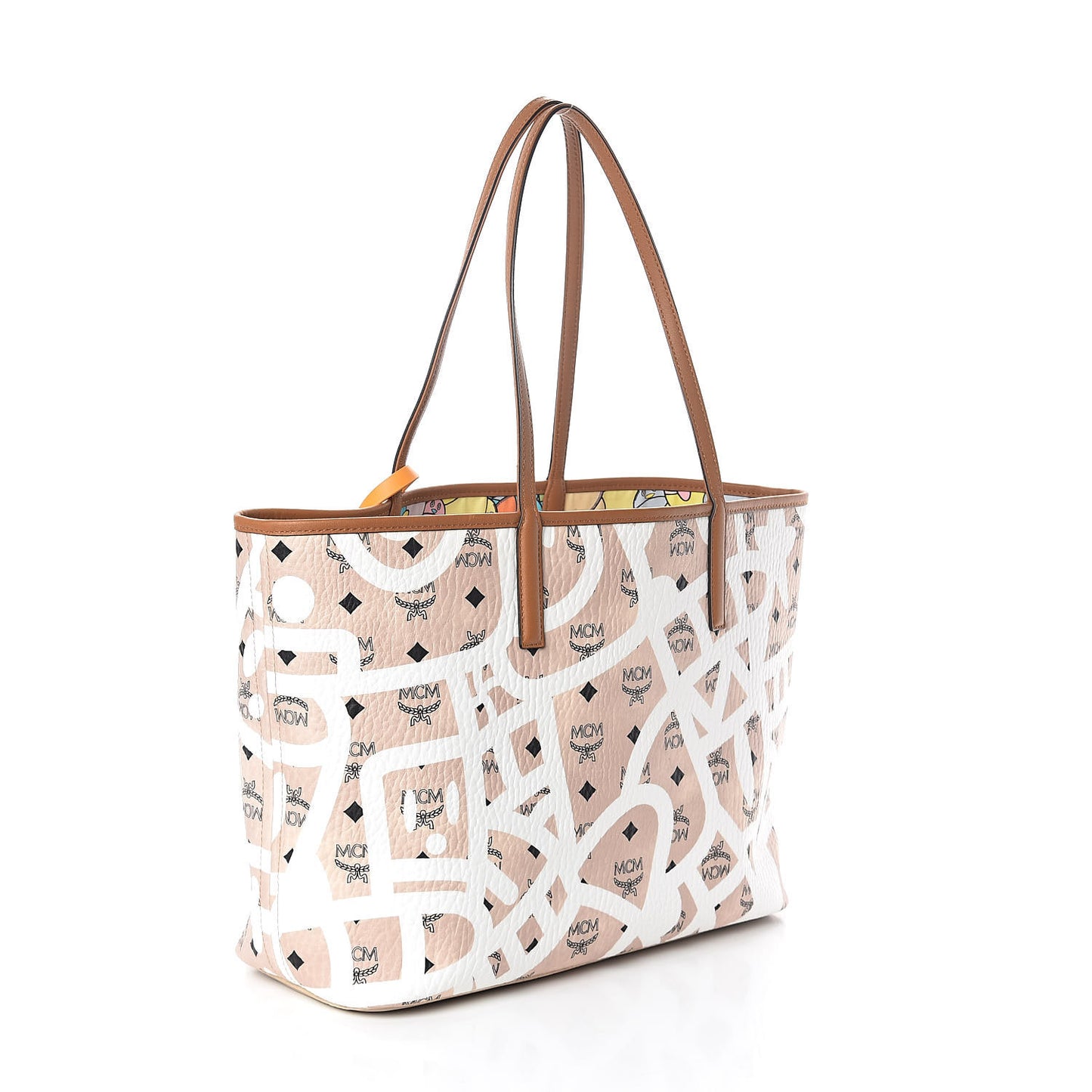X Eddie Kang Visetos Medium Reversible Shopper Tote Natural