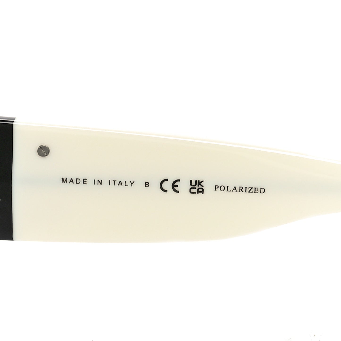 Acetate Rectangle Sunglasses 5525 Black White