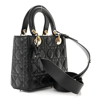 Christian Dior Lambskin Cannage Small My ABCDior Lady Dior Black 3 of 10