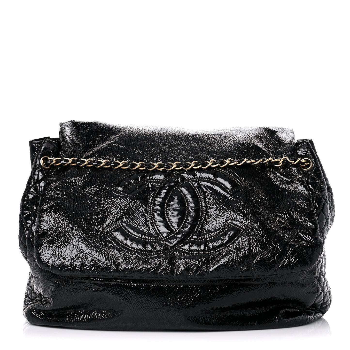 Vinyl XXL Rock and Chain Flap Black