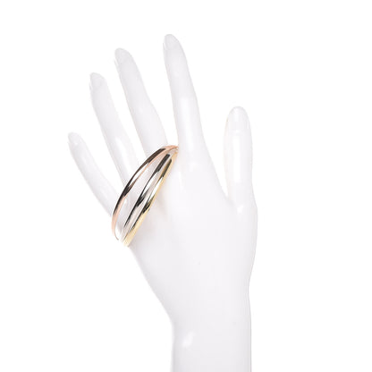 Cartier 18K Pink Yellow White Gold Trinity Bangle 59 2 of 4