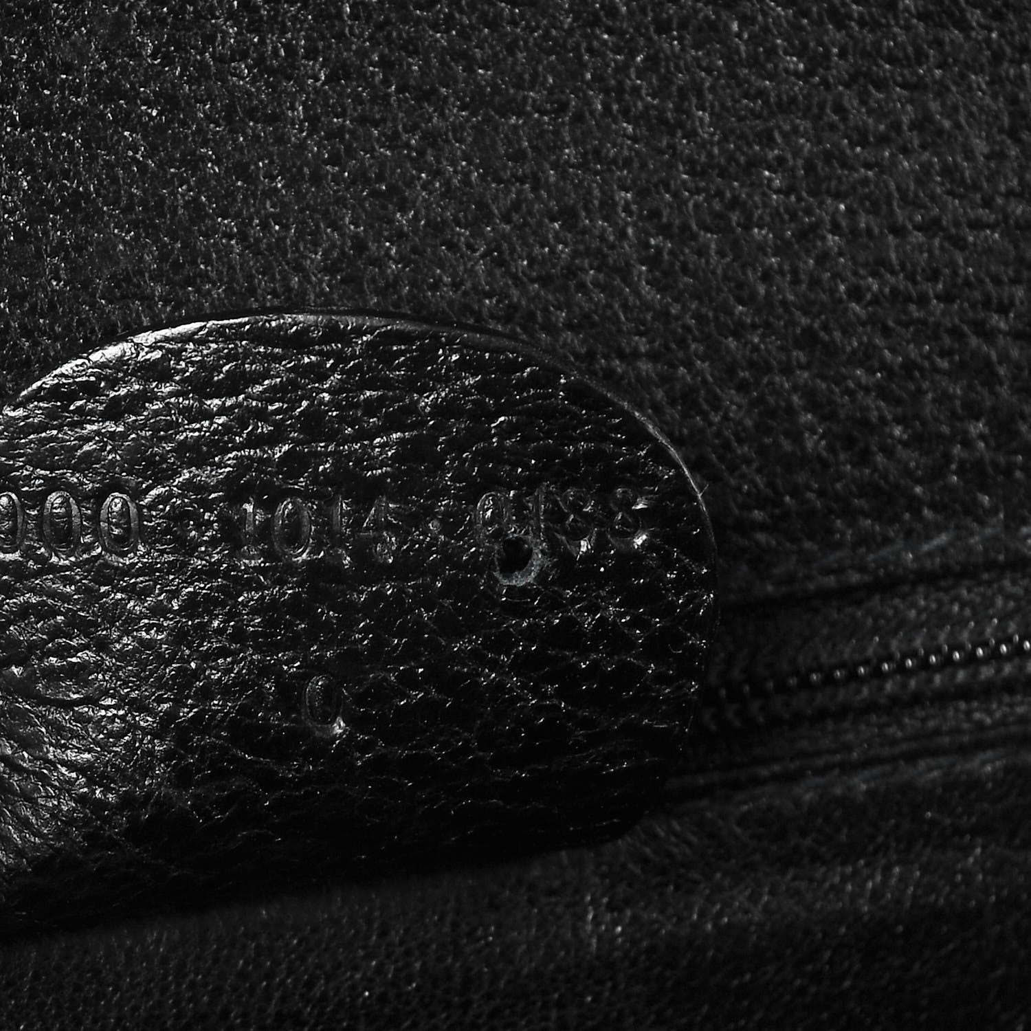 Gucci Calfskin Bamboo Small Top Handle Bag Black 7 of 7