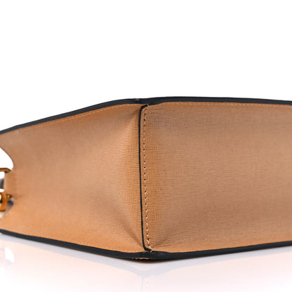 Versace Saffiano Virtus Top Handle Shoulder Bag Camel 8 of 10