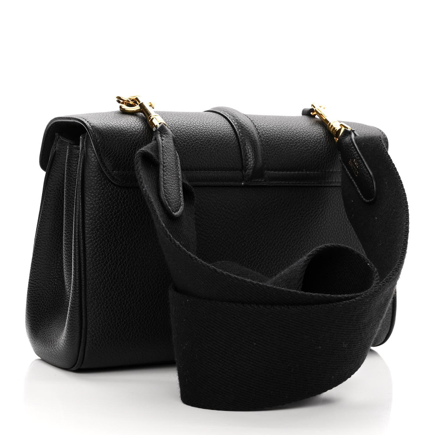 Celine Grained Calfskin Teen Soft 16 Shoulder Bag Black 3 of 10