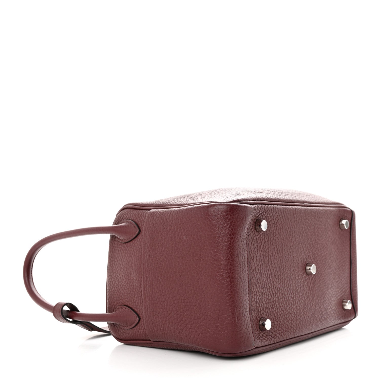Hermes Taurillon Clemence Lindy 26 Bordeaux 4 of 10