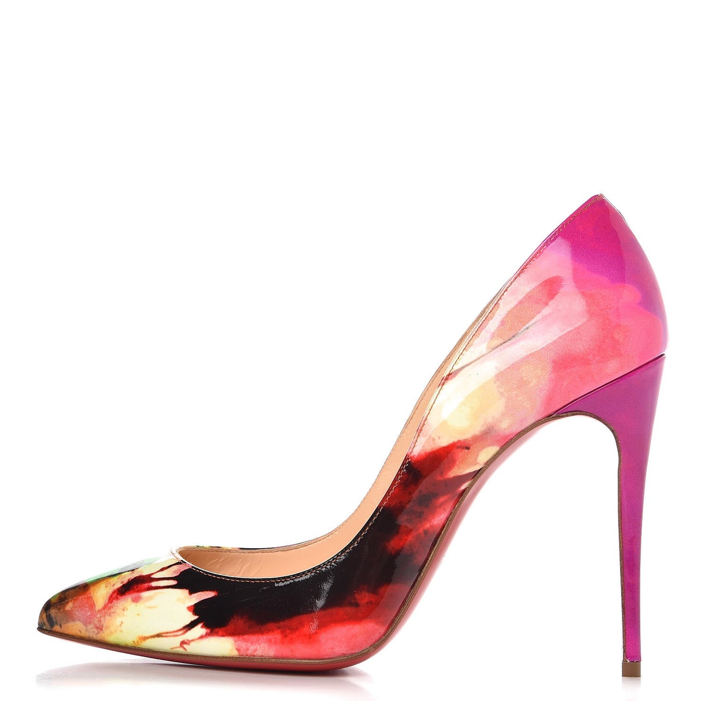 Patent Tie and Dye Pigalle Follies 100 Pumps 37.5 Multicolor