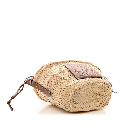 Loewe Raffia Drawstring Basket Tote Bag Natural Tan 4 of 9