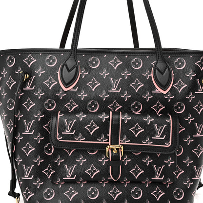 Louis Vuitton Monogram Fall For You Neverfull MM Black 7 of 9