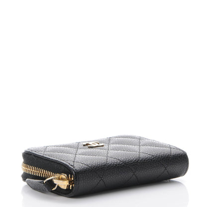 Chanel Caviar Quilted Zip Coin Purse Black 4 of 10