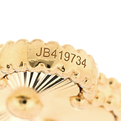 Van Cleef & Arpels 18K Yellow Gold 5 Motifs Guilloche Vintage Alhambra Bracelet 5 of 5
