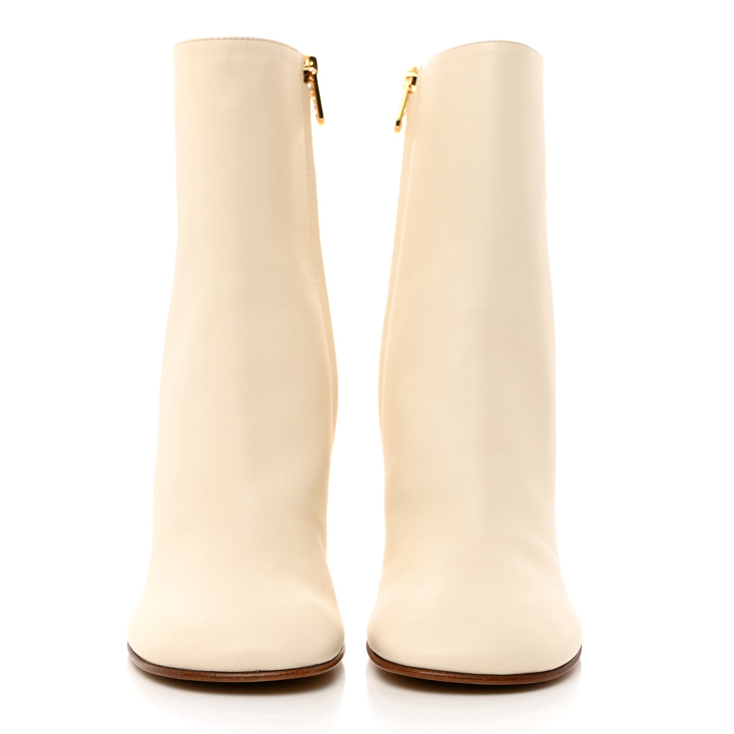 Nappa Fendi First 95mm Booties 35 White