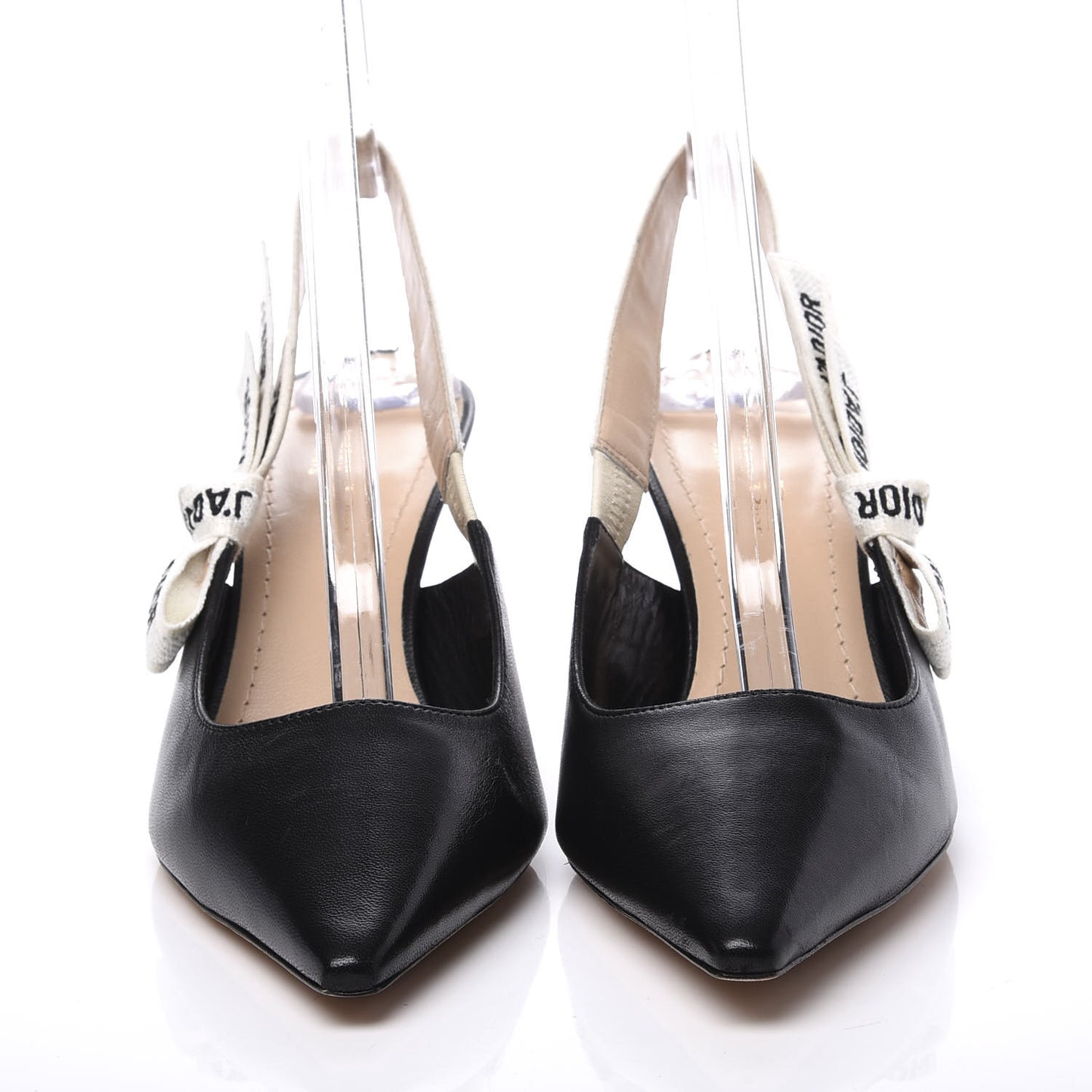 Lambskin Ribbon J'Adior Slingback 65mm Pumps 39.5 Black