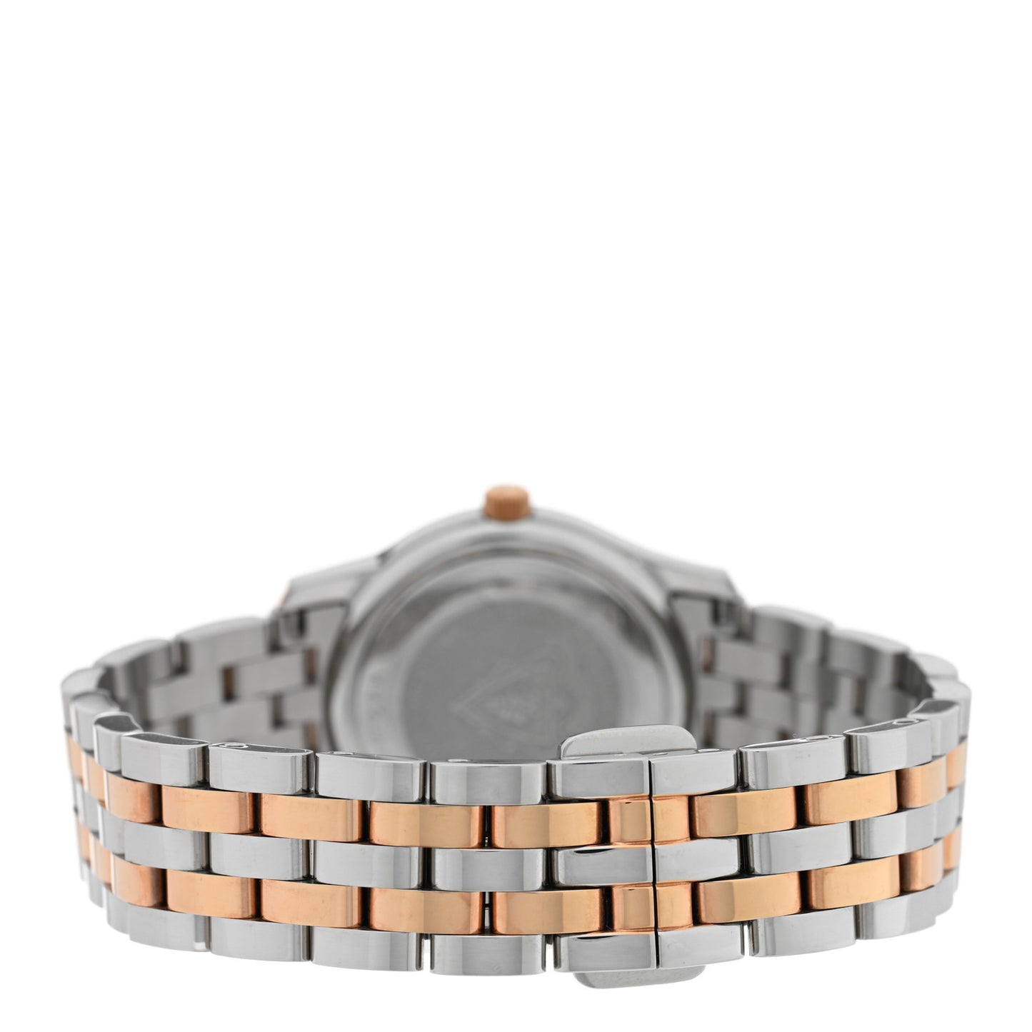 Stainless Steel Diamond Pink Mother of Pearl 27mm 5500L Two Tone Quartz Watch