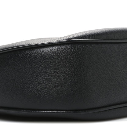 Celine Supple Calfskin Cuir Triomphe Small Heloise Shoulder Bag Black 10 of 11