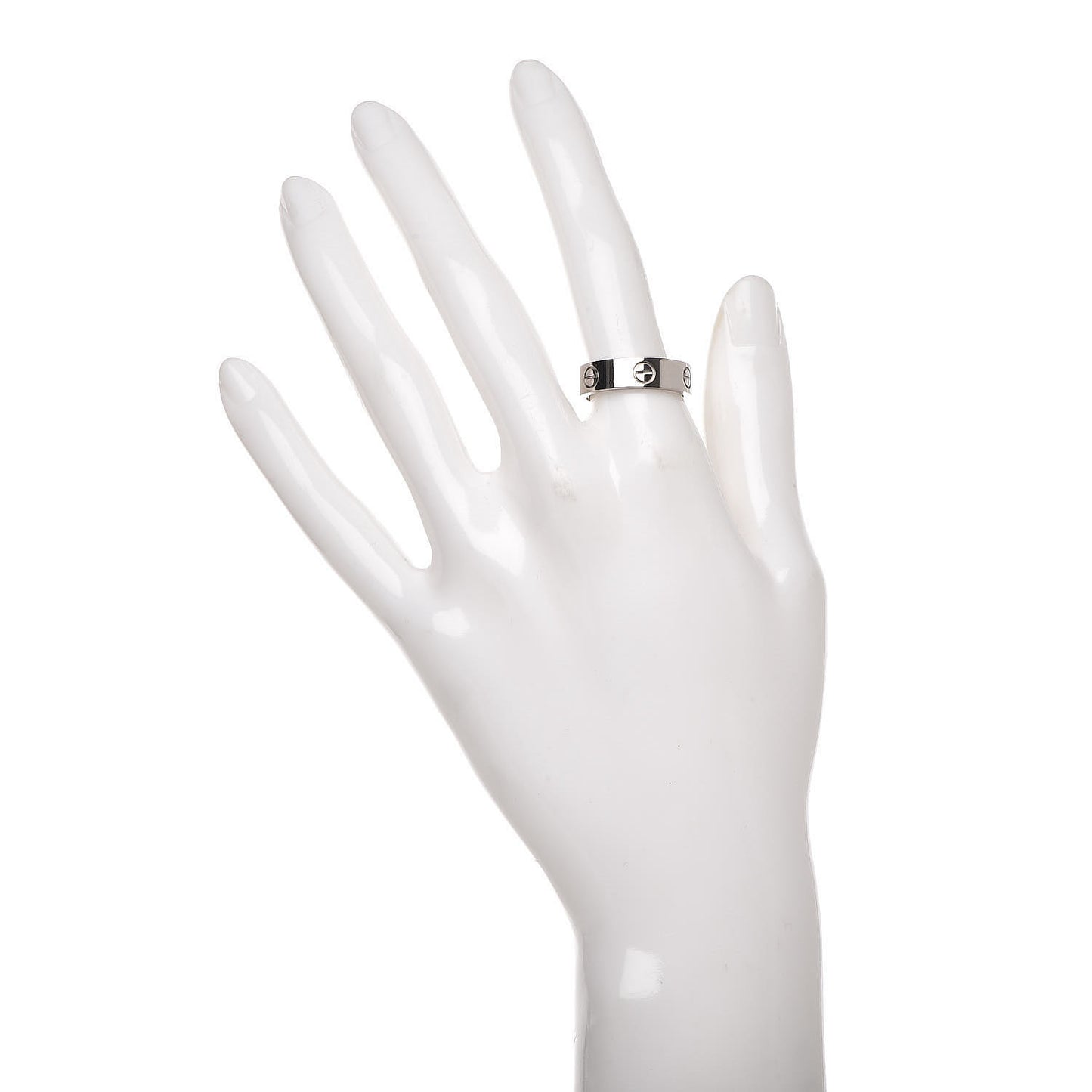 18K White Gold 5.5mm LOVE Ring 55 7.25